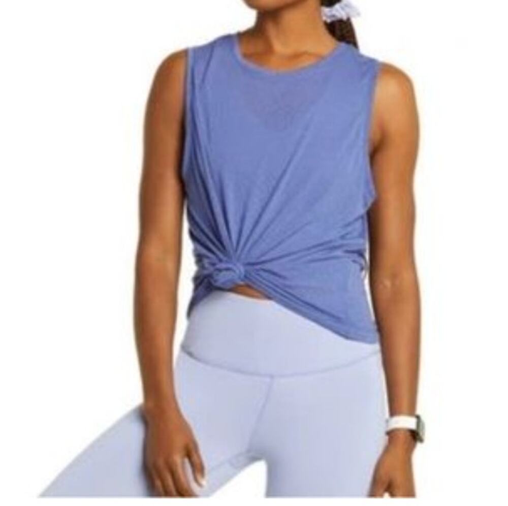 Zella Tie Front Activewear Tank Top NWOT
